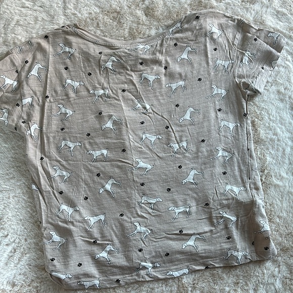 Forever 21 dog print cropped t shirt , size small - Picture 5 of 5